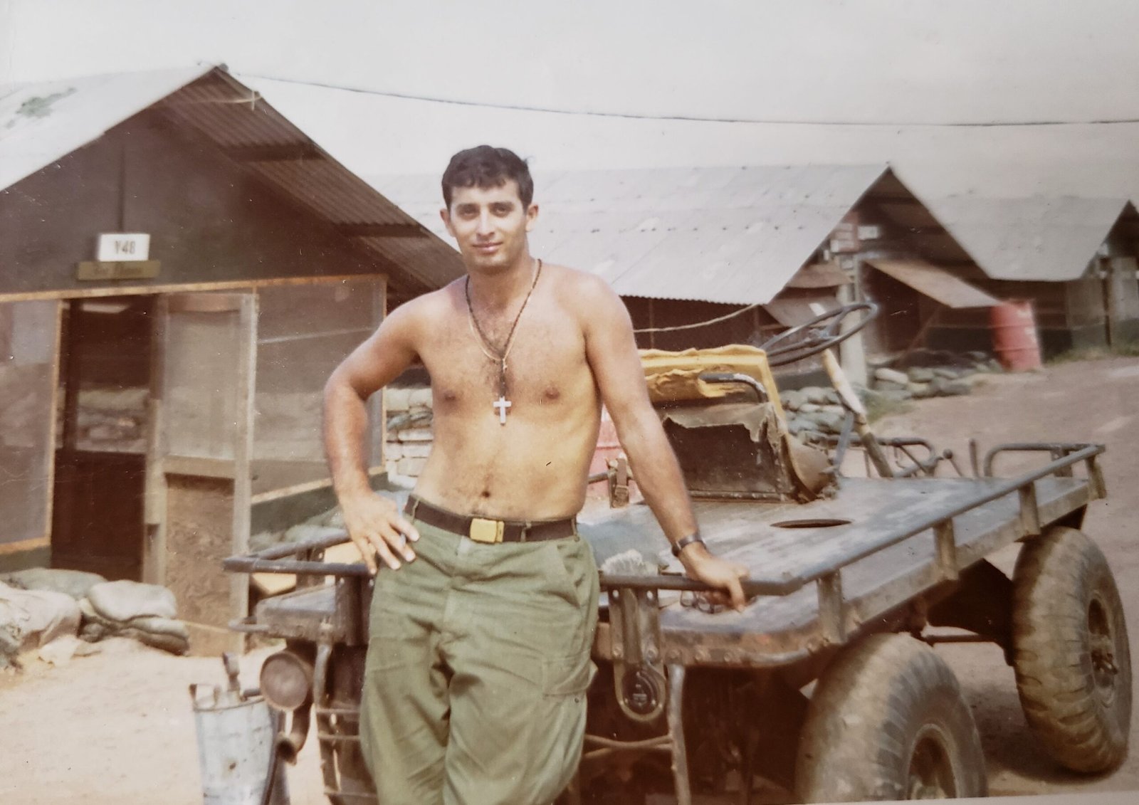 Pete Meloro at Camp Evans, Vietnam