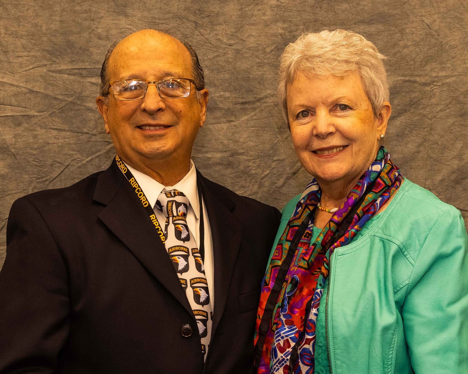 Peter Meloro and his wife Christine at a Ripcord Association reunion